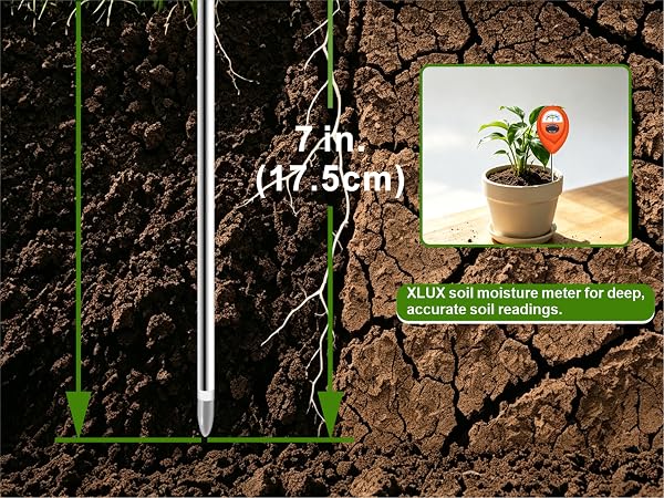 orange soil moisture meter