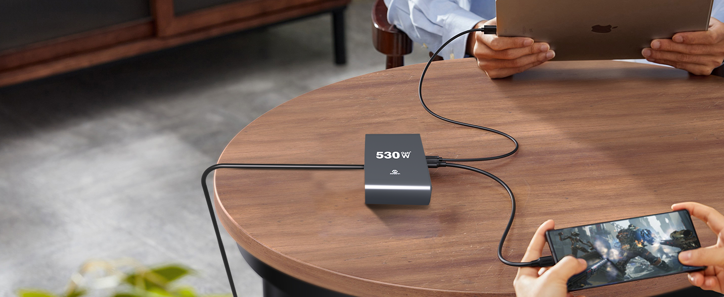 horizontal usb hub for under table