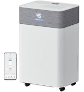 KEGIAN Dehumidifier for Basement, 55 Pint/Day, 4000 Sq.Ft for Whole Home/Large Room, Smart APP Co...