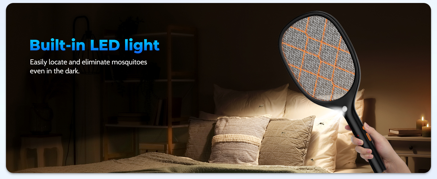 YISSVIC Electric Fly Swatter 4000V Bug Zapper