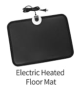 TISHIJIE Electric Heated Floor Mats - AC 110V Foot Heater, Heated Foot Warmer Mat Under Desk for ...
