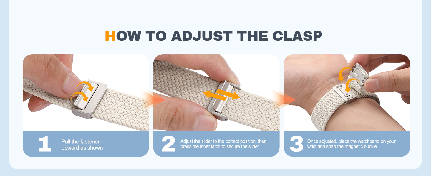 How to adjust the clasp