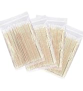 Fenshine 400 Count Microblading Cotton Swab, Cotton Swabs Pointed Tip, Cotton Swabs Wood Sticks, ...