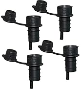 Haley's Corker Black 5-in-1 Wine Aerator, Stopper, Pourer, Filter and Re-Corker, 4-Pack