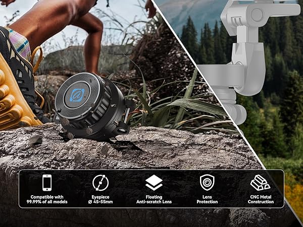 APEXEL Magnetic Telescope Phone Adapter