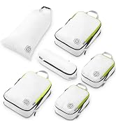 Compression Packing Cubes for Travel, 6-Piece Lightweight Packing Cubes Set for Carry-On Luggage ...