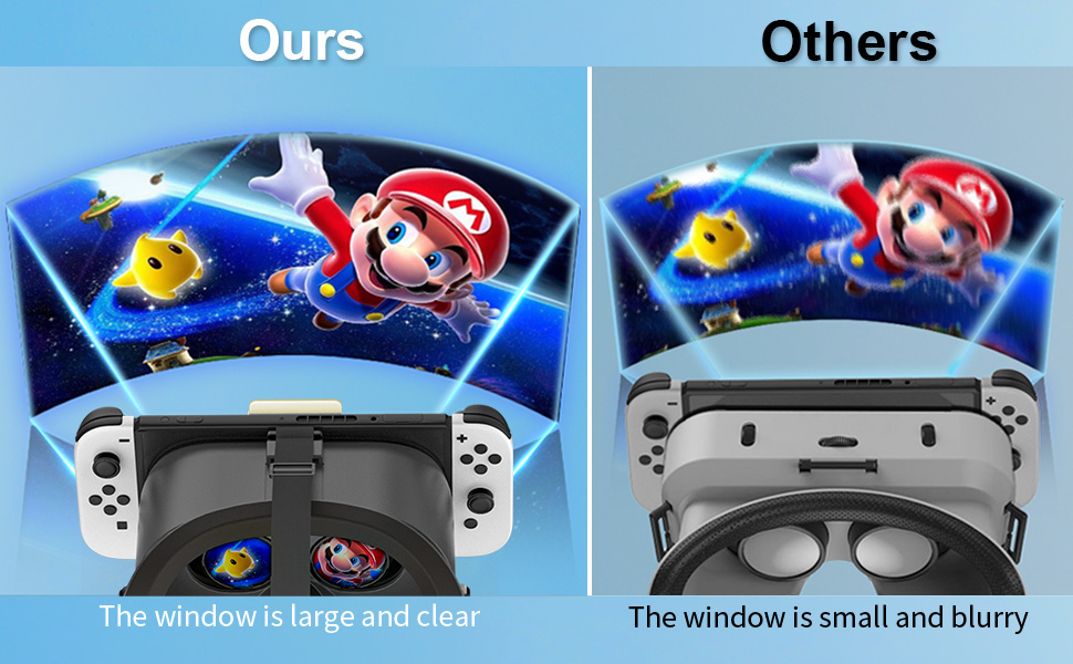 Large and clear window Adjustable HD Lenses lightweight Switch VR headset