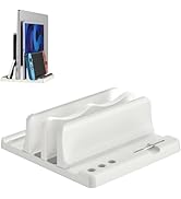 Ahonnpely Vertical Laptop Stand Holder - Adjustable ABS Plastic Laptop Holder Vertical, Space-Sav...
