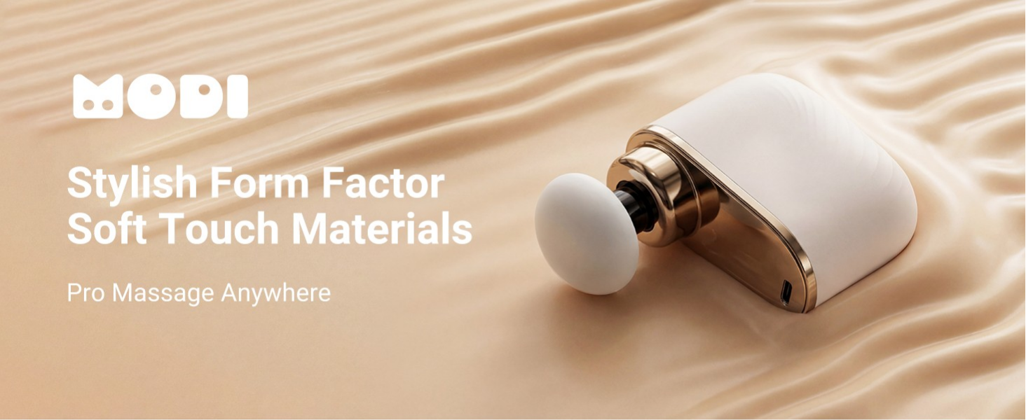 MODI Stylish Form Factor Soft Touch Materials Pro Massage Anywhere