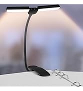 DORNLAT 18 LED Rechargeable Book Light, 1200 mAh 80 Hrs Lasting Reading Light at Night- Eye Carin...