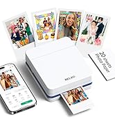 Nelko Photo Printer, PP01 Color Portable Mini Photo Printer, Instant Smartphone Inkjet Sticker Pr...