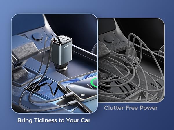 car retractable phone charger