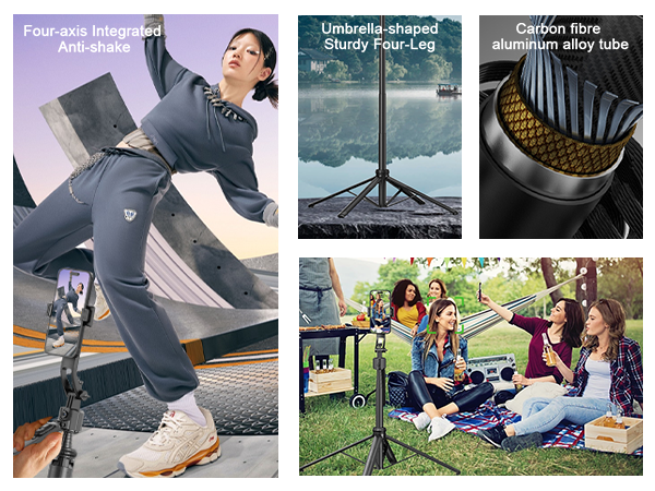 phone tripod stand with light