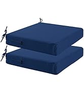 idee-home Patio Chair Cushion for Outdoor Furniture 22x22x4 in, Outdoor Seat Cushion Replacement ...
