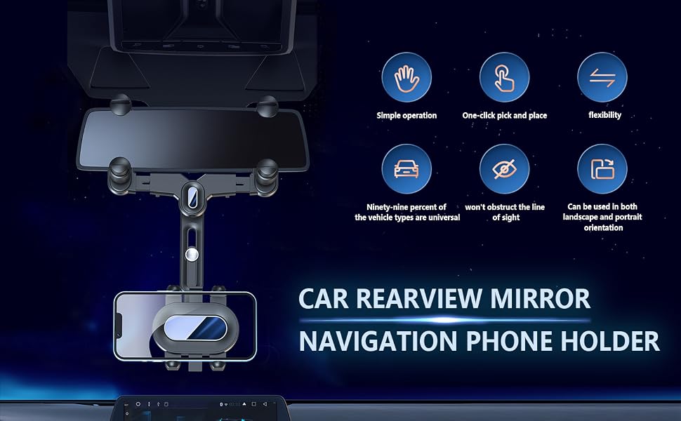 car rearview mirror navigation bracket
