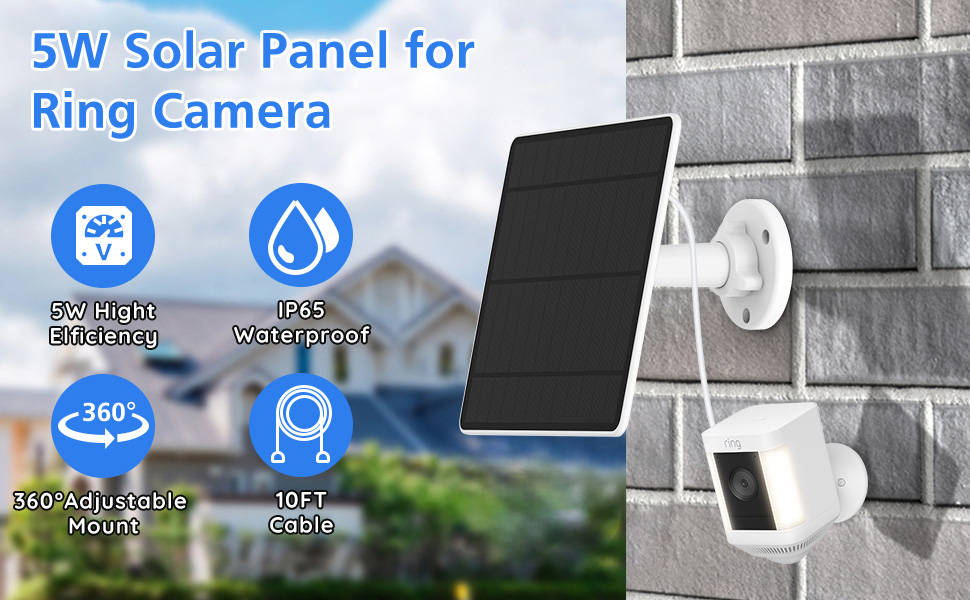 Solar Panel for Ring Camera