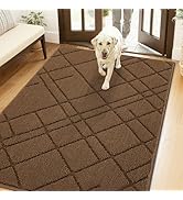 hicorfe Indoor Doormat,48"x32" Welcome Mat,Non-Slip Absorbent Door Mat,Rubber Backing Dirt-Trappi...