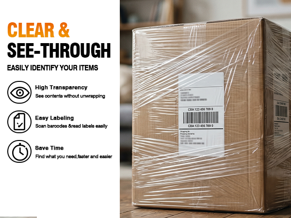 Plastic Stretch Film Shrink Stretch Wrap Moving Supplies Packing Shipping Pallet Boxes Dorm college