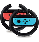 TALK WORKS Nintendo Switch Racing Wheel Controllers For Joy-Con - Gaming Accessory Driving Grip C...