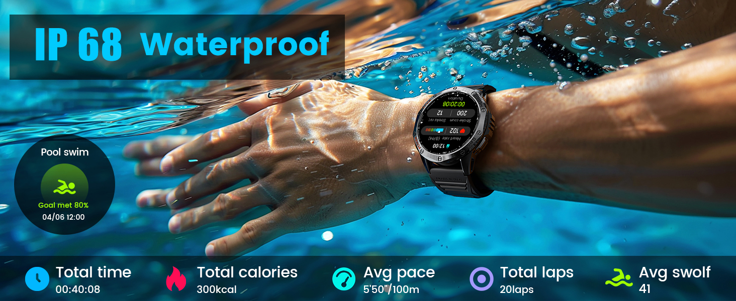 round smart watch large smart watch mens military smart watch