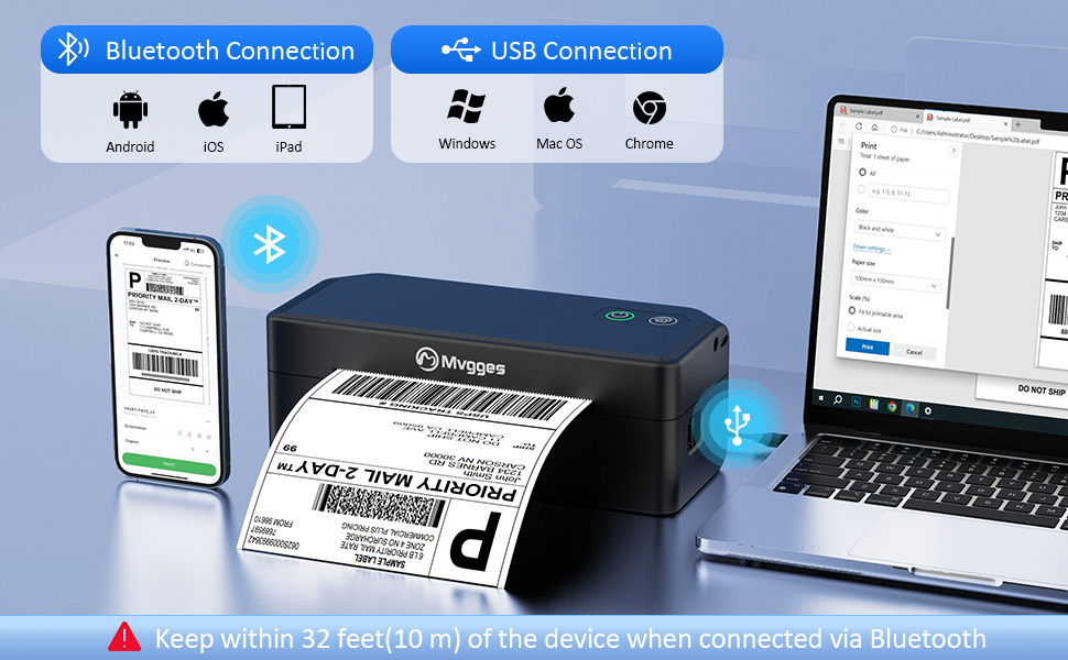 Mvgges Thermal label printer