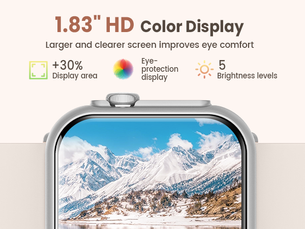 Women Smartwatch with 1.83 Inches Large Screen