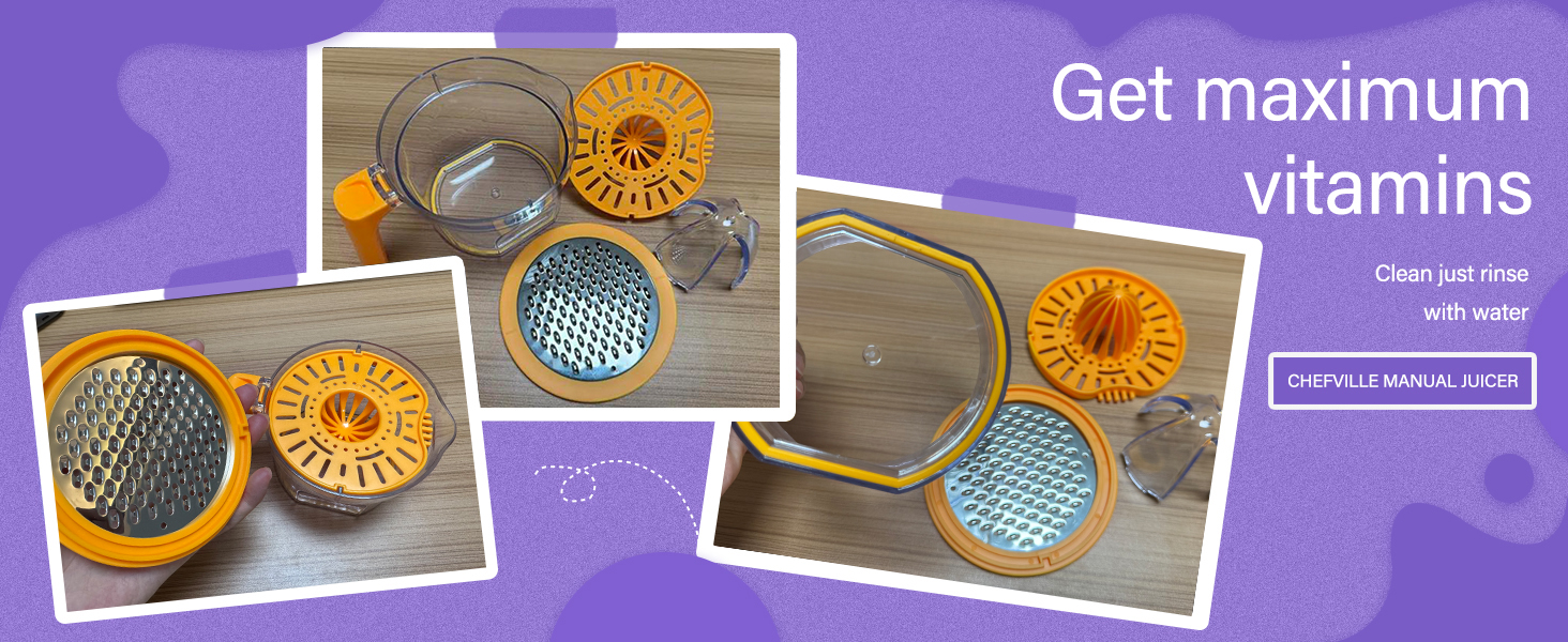 Citrus Juicer 4-in-1 Manual Juicer