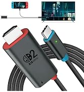 AltaMoment for Switch 2 Dock HDMI Adapter, 4K@60Hz TV Output, PD 100W USB-C Fast Charging, Type-C...