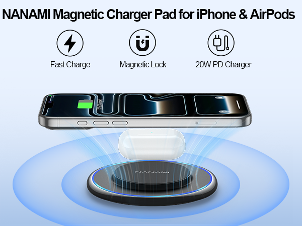 magnetic charger pad for airpod