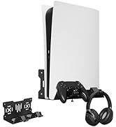 Wall Mount Bracket for Ps5 and Ps4 Series, Compatible with Ps4 Original, Ps4 Slim/Pro, Playstatio...
