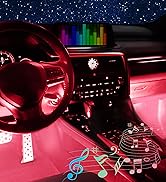 LivTee Car Led Interior Lights,4pcs 48 LED Multicolor Music Car Interior Accessories Under Dash L...