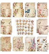 FUNCLASS Stationary Letter and Envelopes, 160 Pcs Vintage Stationary Set with 50 Lined Stationery...