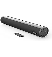 littoak Small Sound Bar for TV, Soundbar with Bluetooth 5.0/HDMI/Optical/USB/AUX/Coax Connection,...