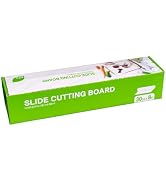 [EZ’n] Slide Cutting Board Sheet – 11.81 in x 26.25 ft BPA-Free Plastic Chopping Board Roll with ...