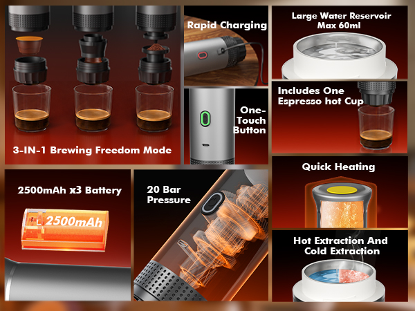 Upgrade to a One-Touch Portable Coffee Maker