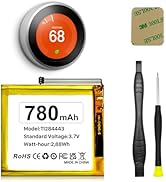 TL284443 Battery, 780mAh New Upgrade High Capacity Battery Replacement for Nest Learning Thermost...