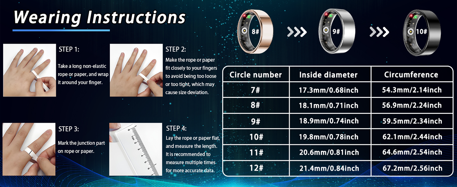 smart ring for women men, sleep tracker ring, fitness tracker, health ring, fitness rings for women