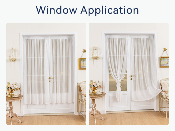 semi sheer curtains