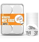 NFC Tags NTAG215 Blank NFC Cards Stickers Rewritable Programmable 215 Chip Coins with Adhesive Back