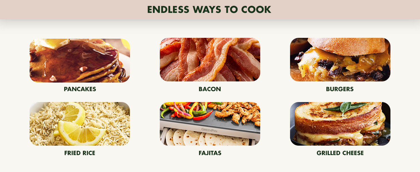 GreenPan, Ceramic Nonstick, PFAS-Free, Non-Toxic, Electrics, Griddle