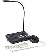 Window Speaker Intercom System Anti-Interference Dual Way Intercommunication Microphone and Speak...