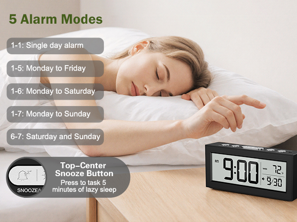 alarm clocks for bedrooms