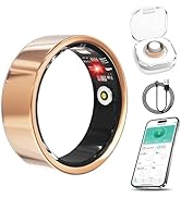 Luxelle Smart Ring Fitness Tracker with Sleep Monitor, Heart Rate, Blood Oxygen, Blood Pressure, ...