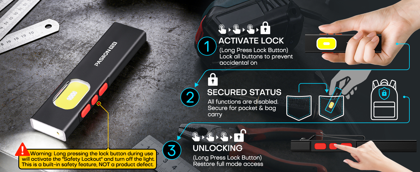 High Lumens EDC Flat Flashlights