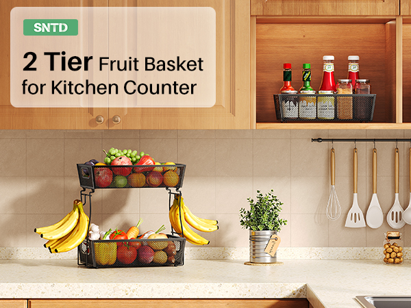 Fruit Basket for Kitchen Counter