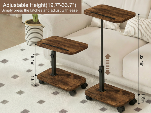 Adjustable Height(19.7"-33.7")