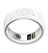 Ceramic Smart Ring for Women Men, Health Tracker Ring, No App Fee