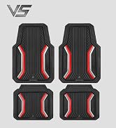 CAR PASS Heavy Duty Rubber Floor Mats for Car, Sporty Waterproof Deep Dish Car Mats, Universal Tr...