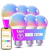 TJOY Smart Alexa Light Bulbs, Bluetooth WiFi Led Bulb Compatible with Alexa &amp;Google Assistant, RG...