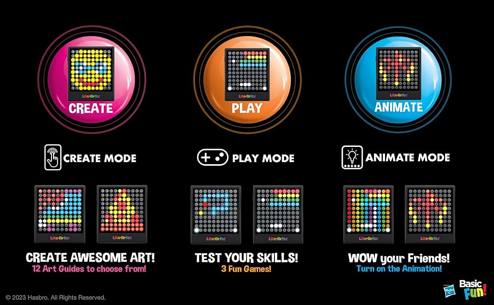 features of lite brite touch